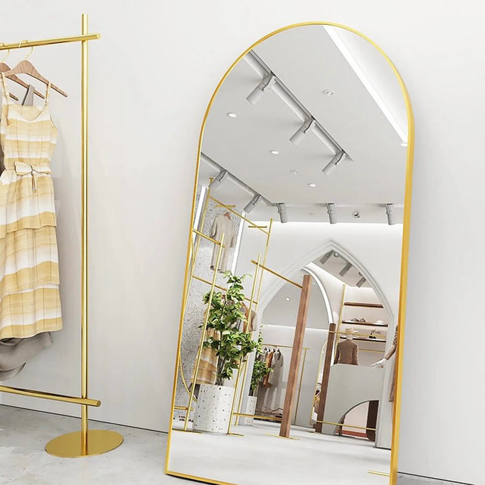 Oversize arch Mirror gold frame (2 sizes)