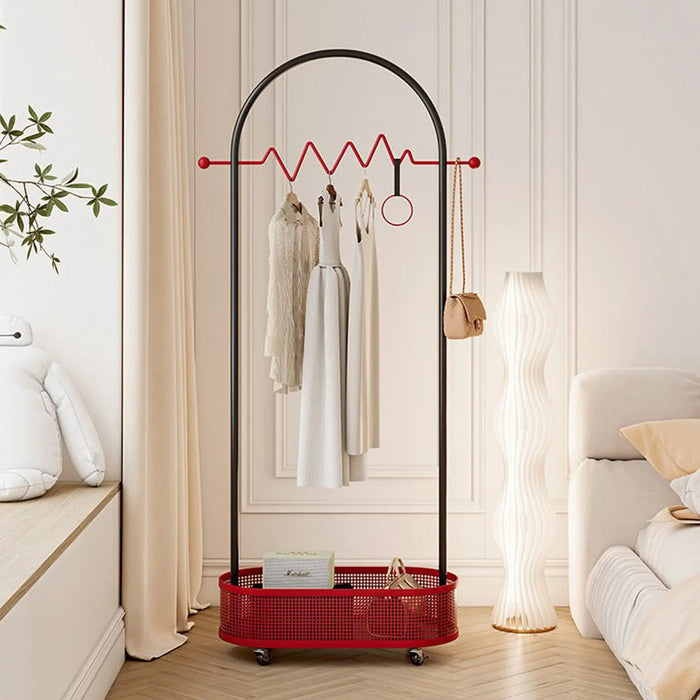 Red & Black Arch Metal Clothing Organizer