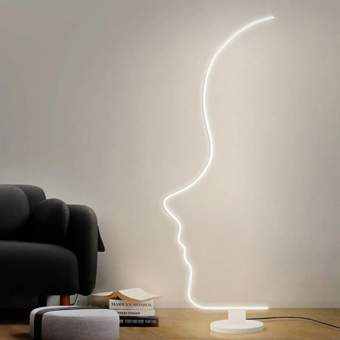 Side face floor lamp