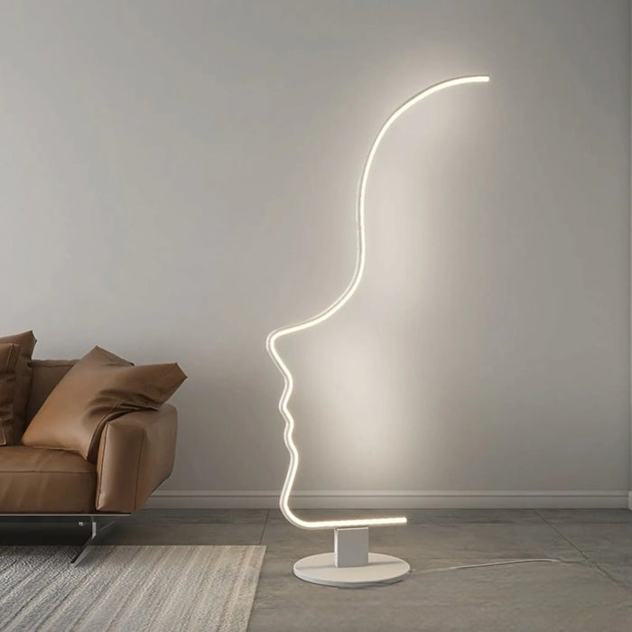 Side face floor lamp