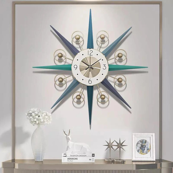 Star iron wall clock