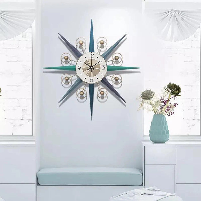 Star iron wall clock