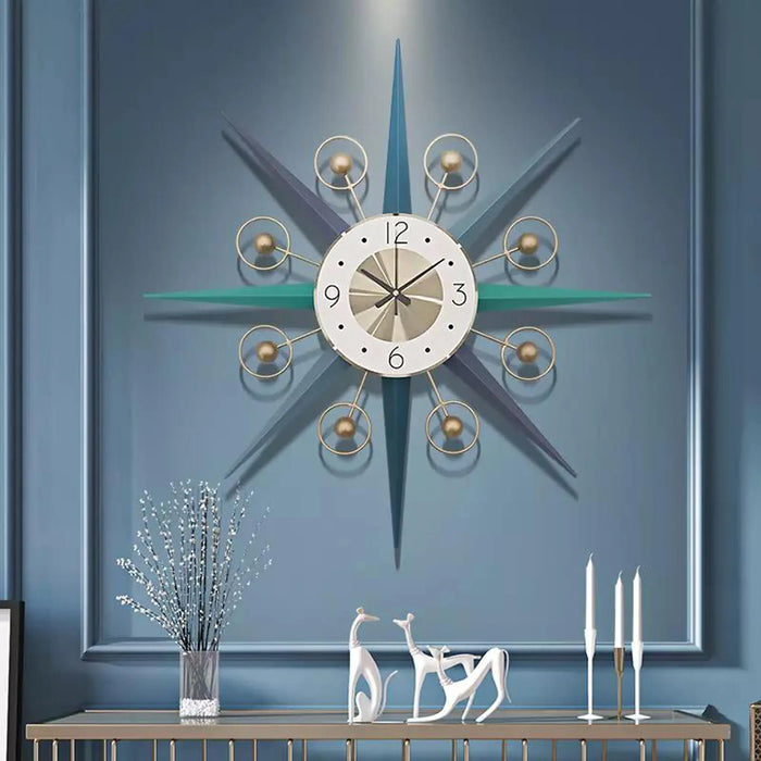 Star iron wall clock