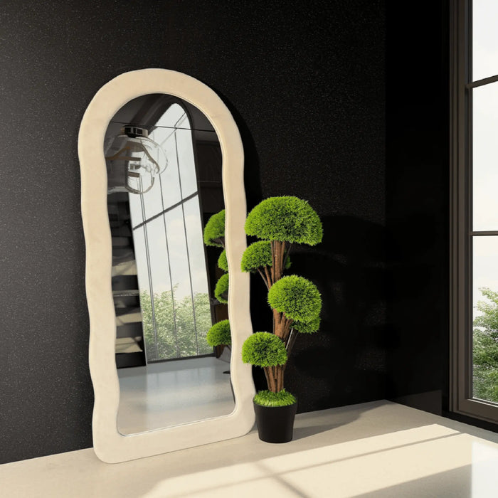 Wave Plush Full-Length Mirror