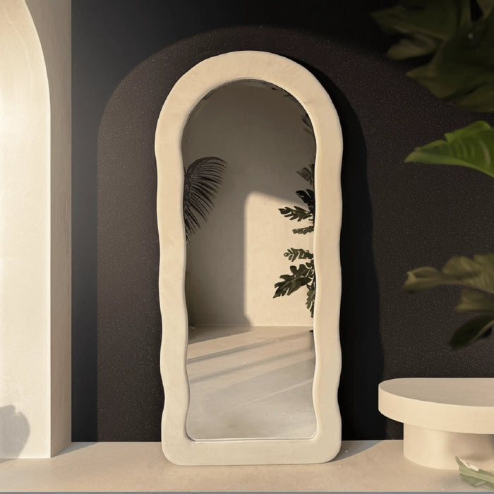 Wave Plush Full-Length Mirror