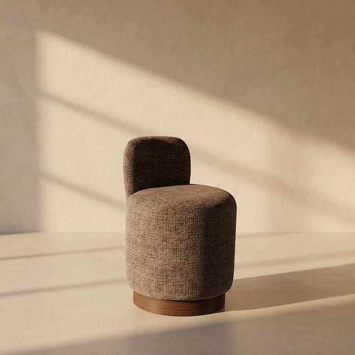 Shanna Vanity Stool Brown