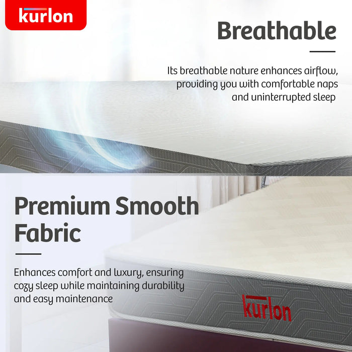 Kurlon Dual Roll Pack | Dual Comfort Soft and Firm Reversible | HR Foam Mattress for full spinal support| Kids-friendly | Non-Static & Hypoallergenic Sheela Foam