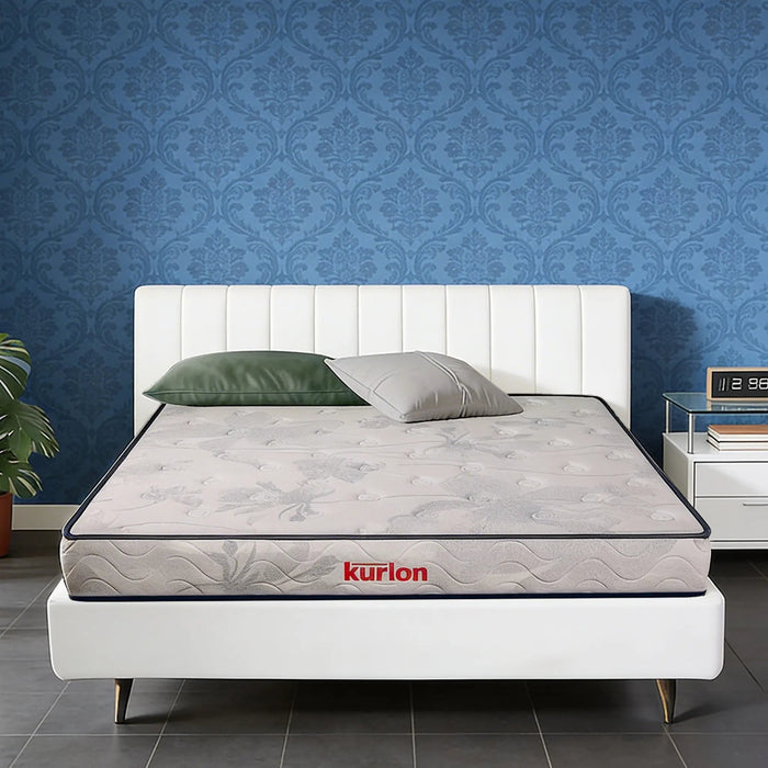 Kurlon DuoRest Orthopedic Mattress| Memory Foam for Spinal Support | HR and Rebonded Foam | Dual-Sided, Medium Firm | Antibacterial Protection Sheela Foam