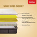 Kurlon Mermaid Medium Firm Memory Foam Mattress |Rebonded Foam Core for Spinal Support |Durable HR Foam & Quilted Comfort Top | 10 year warranty Sheela Foam