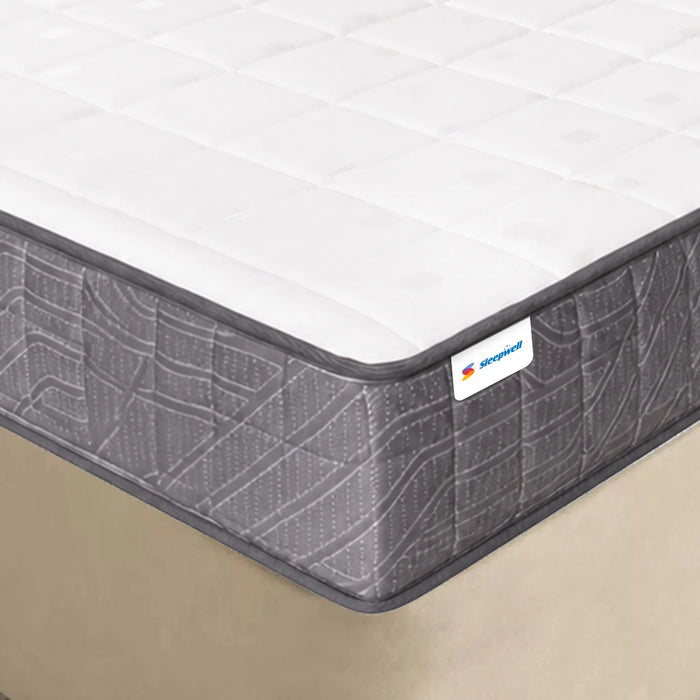 Sleepwell Durafirm Classic Mattress | Deep Back Support | Extra Firm Breathable Three-Layer Foam Structure with Quilting | Premium Knitted Fabric