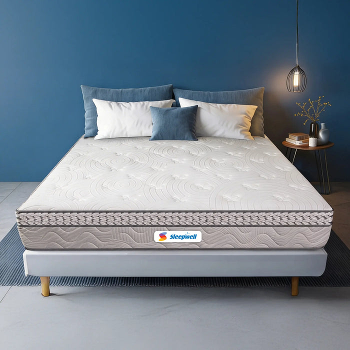 Sleepwell Executive Pocket Spring Mattress, Medium Firm, Plush Comfort, Spinal Support, Zero Partner Disturbance, Durable Foam, Premium Quality, 5-Years Warranty