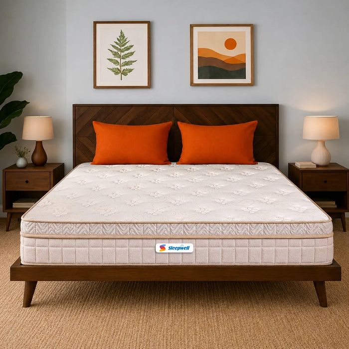 Sleepwell Pro Fitrest Classic Mattress | Enhanced Back Support with Acuprofile Technology | Plush Quilted Comfort | Resitec Foam |   Orthopedic Mattress