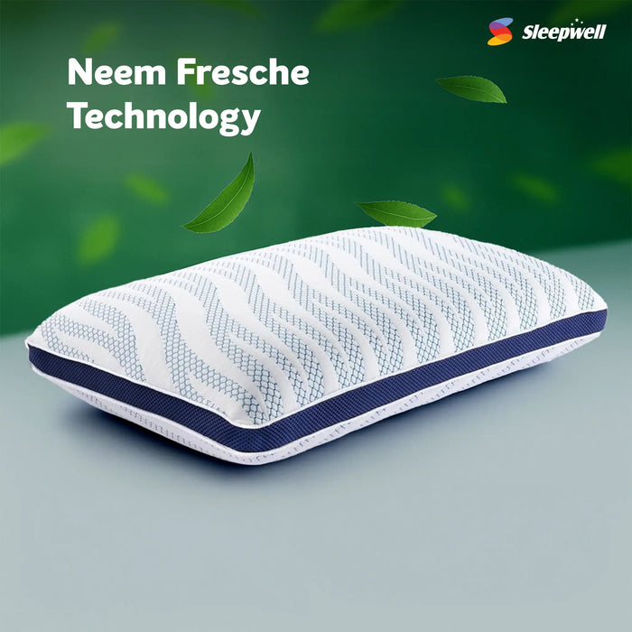 Sleepwell Impression( Memory) Foam Regular Pillow | Pain-Free Head & Neck Support | Ergonomic Design & Orthopedic Comfort | Pressure Relief & Durability | Breathable Fabric