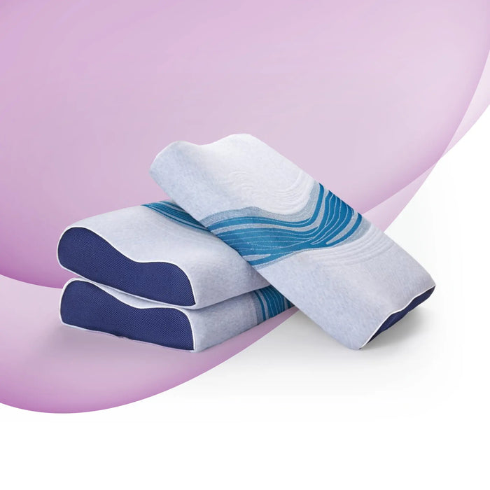 Sleepwell Nexa Curve Memory Foam Pillow | Pro Nexa Smart Recovery Technology | Contoured Head and Neck Support Pillow for Adaptive Comfort | Neem Fresche Hygiene | Ultra-Premium European Fabric