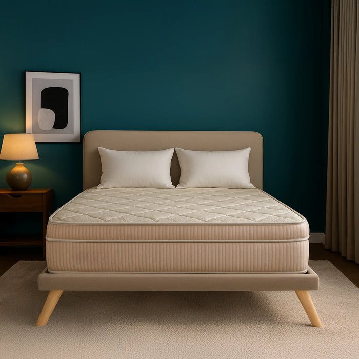 Kurl-On OrthoMagic Elite Natural Latex Mattress| HR Foam For Back Support|Medium Firm | Orthopedic Mattress for Spine Alignment