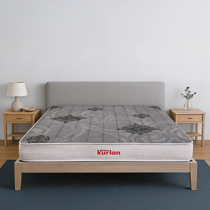 Kurl-On Spinekare Memory Foam | Strong Spinal Support with Rubberized Coir | Anti-Sagging Rebonded Foam | Orthopedic Mattress with Quilted Foam | Breathable