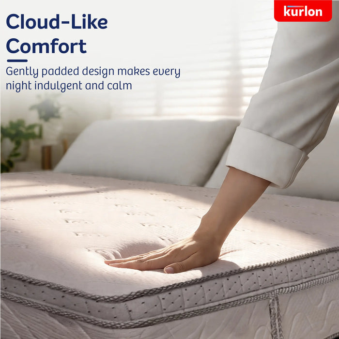 Kurlon Executive Bonnell Spring Mattress, Firm Feel, Optimal Support, Plush Top Comfort, Superior Air Circulation, Enhanced Spine Support, 5-Year Warranty