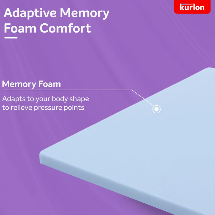 Kurlon Memory Foam Mattress Topper | Anti-Skid Fabric with Cool & Copper Yarn | Adaptive Pressure Relief | Back Support | Full Body Alignment | Optimal Comfort for All Sleep Positions
