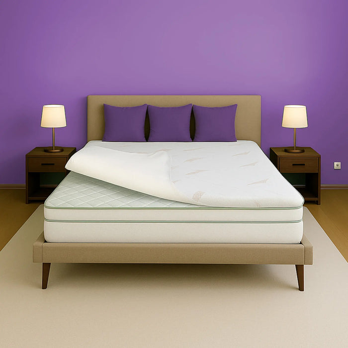 Kurlon Memory Foam Mattress Topper | Anti-Skid Fabric with Cool & Copper Yarn | Adaptive Pressure Relief | Back Support | Full Body Alignment | Optimal Comfort for All Sleep Positions
