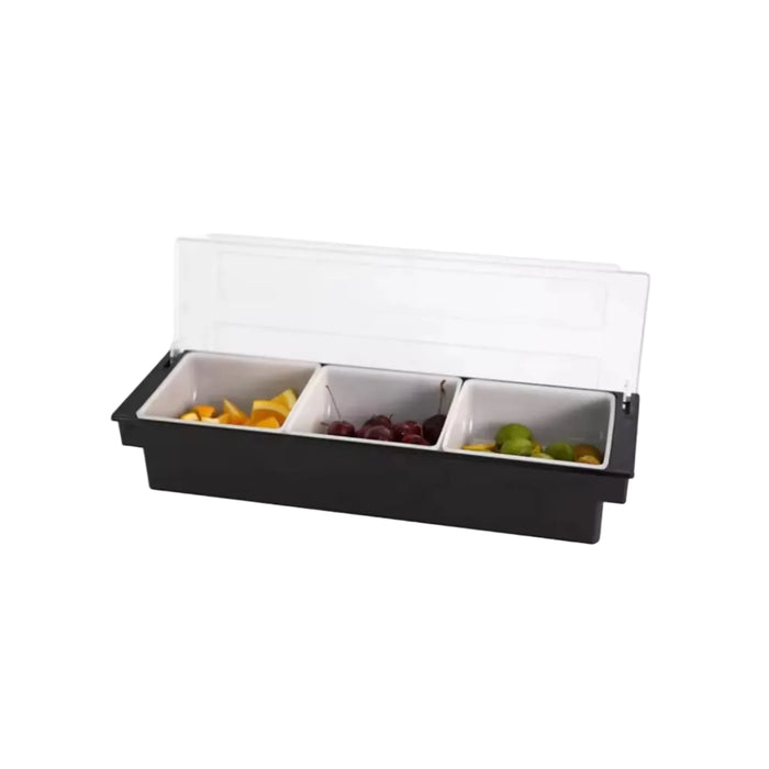 3 Compartment Holder “ Multi-Section Food Storage Organizer