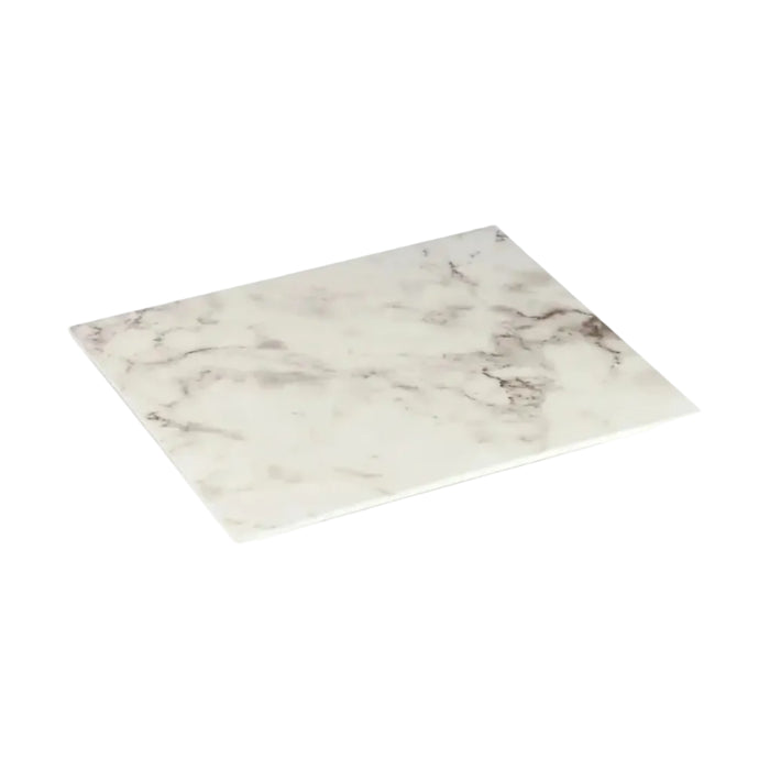 3226FPW9 Marble Half Footed Platter (Carrara)