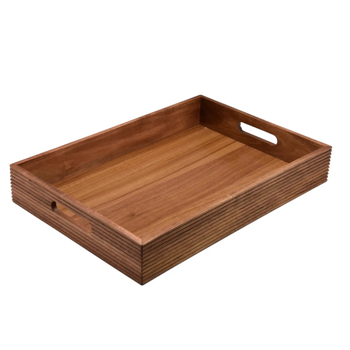 Acacia Wood Tray edged