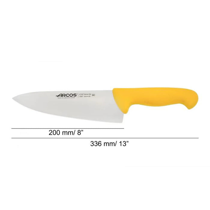 Arcos Chef's Knife 200mm - Yellow - 2900 Series