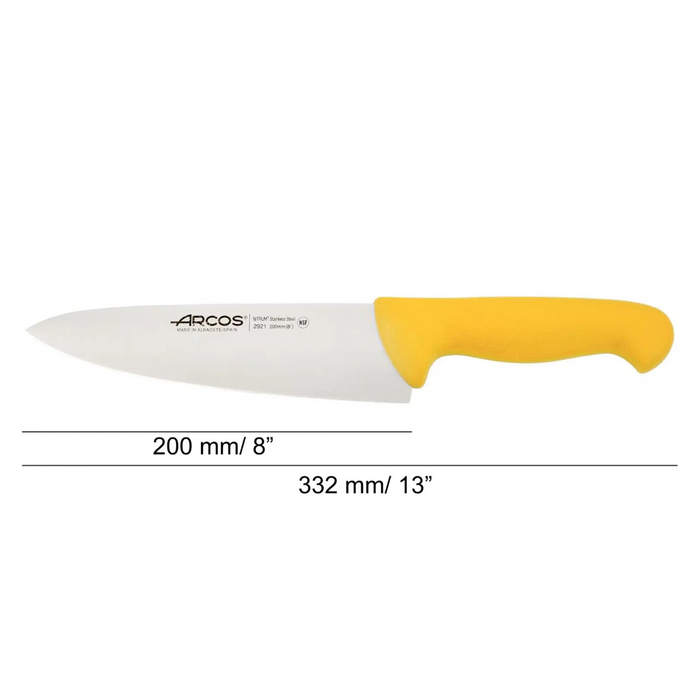 Arcos Chef's Knife 8" 200mm - Yellow