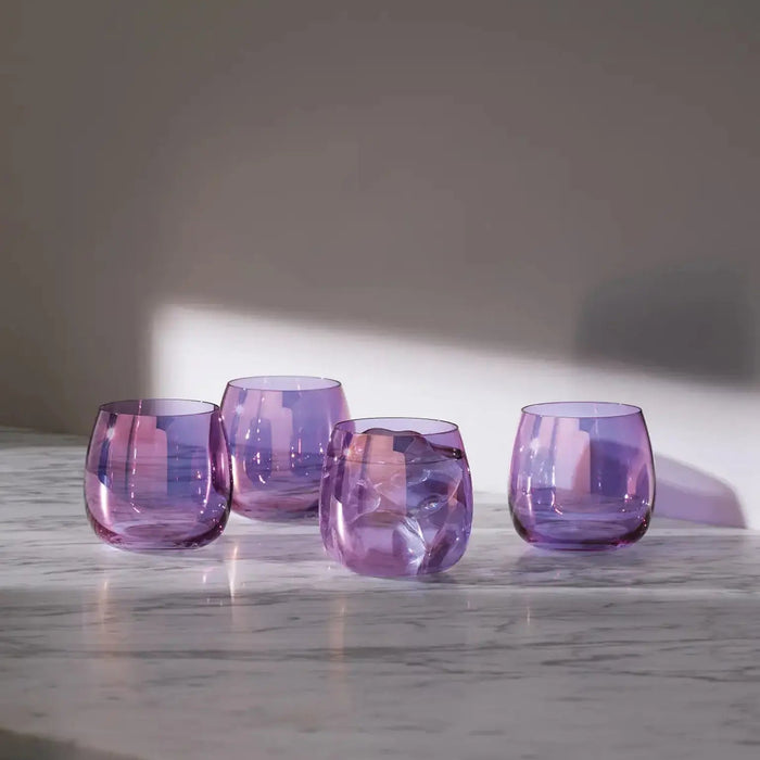 Aurora Stemless Glass 370ml Polar Violet x 4