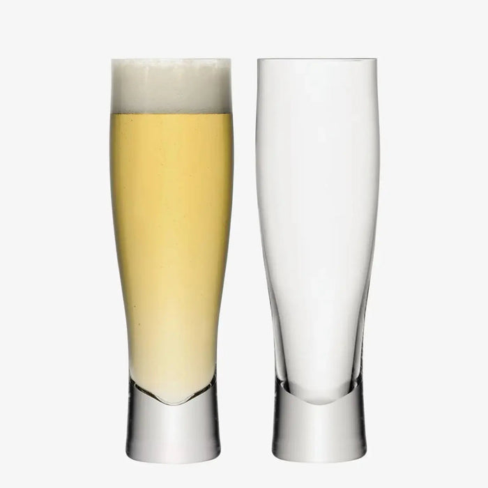 Bar Lager Glass 550ml Clear x 2