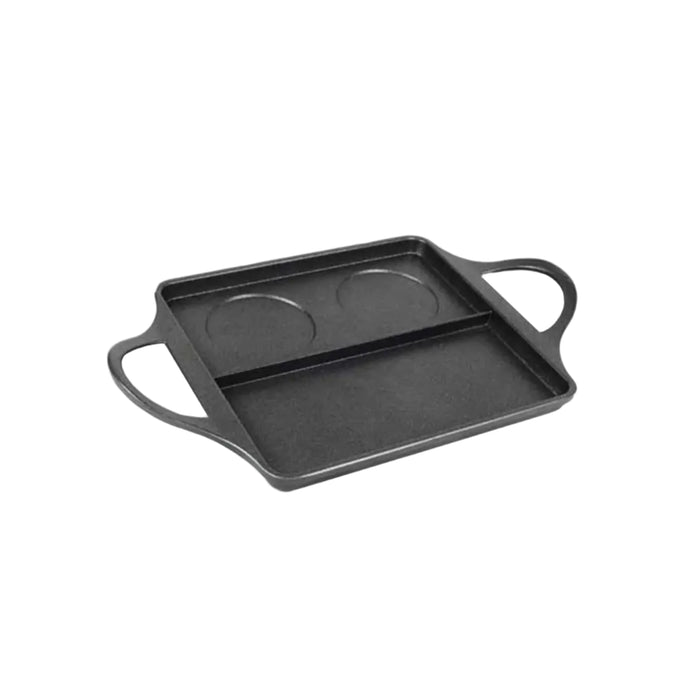 BB Burger Flat Cast Iron Handle Griddle Pan by Risoli
