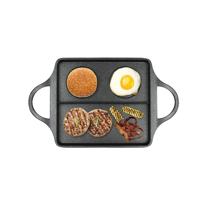 BB Burger Flat Cast Iron Handle Griddle Pan by Risoli