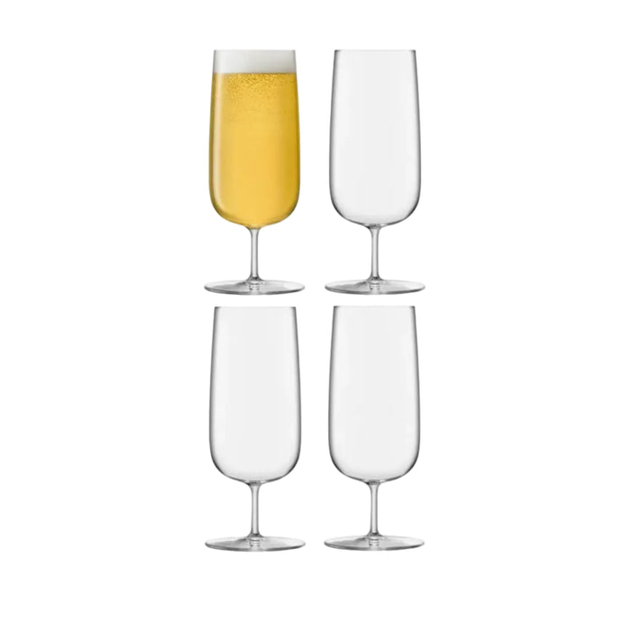 Borough Pilsner Glass 440ml Clear x 4