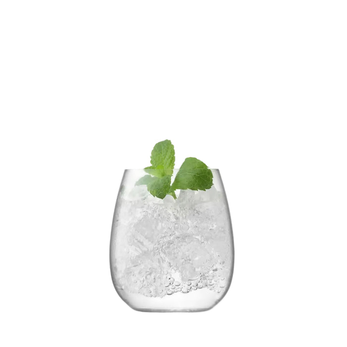 Borough Stemless Glass 455ml Clear x 4
