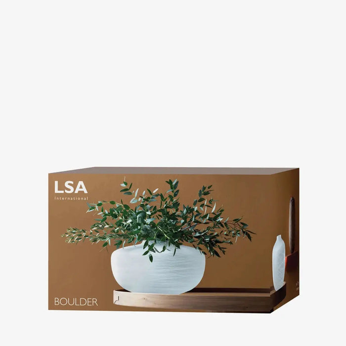 Boulder Vase H17.5cm Chalk Thread