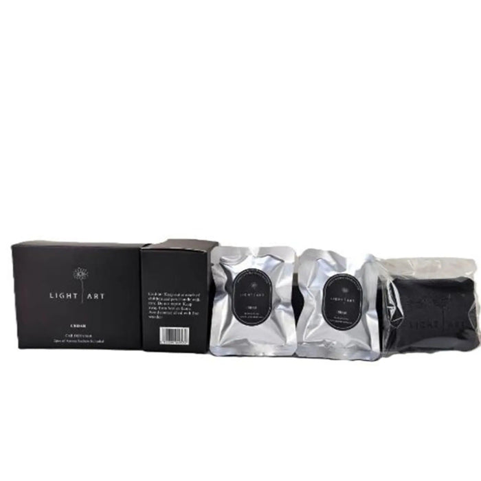 Cedar Car Diffuser Pu Leather with 2 refills
