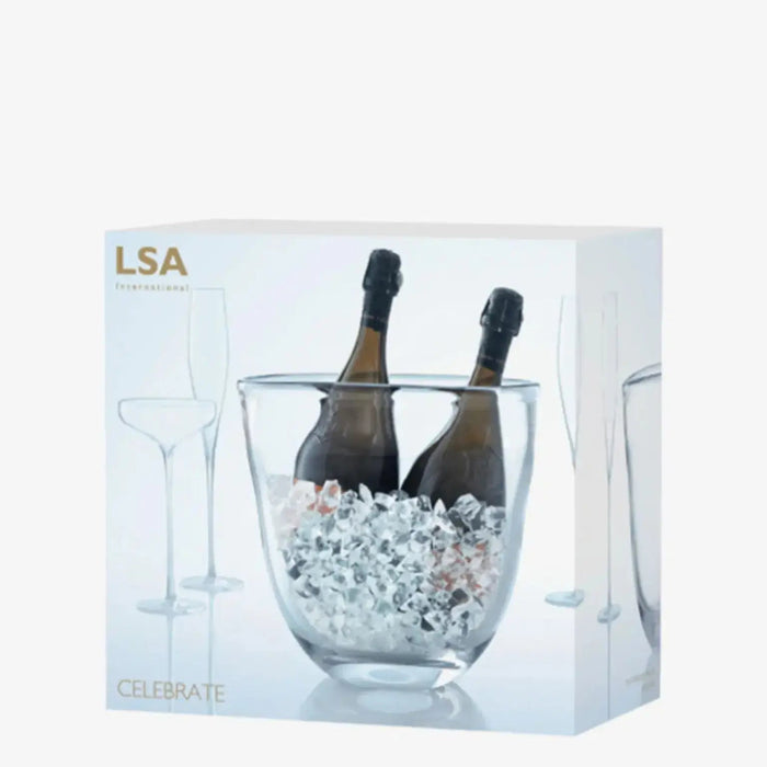 Celebrate Dual Champagne Bucket H27cm Clear