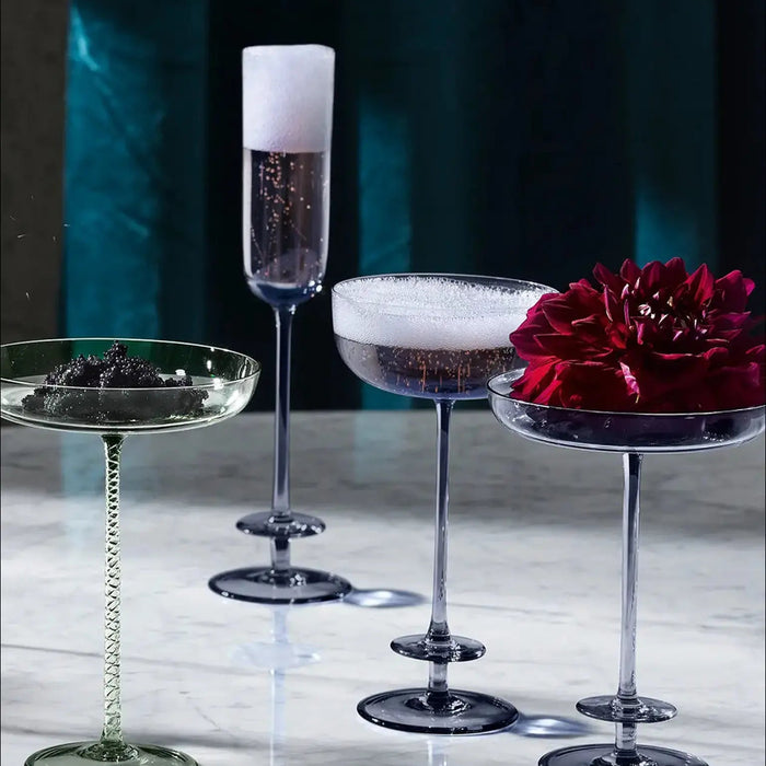 Champagne Flute 130ml Midnight Blue x 2