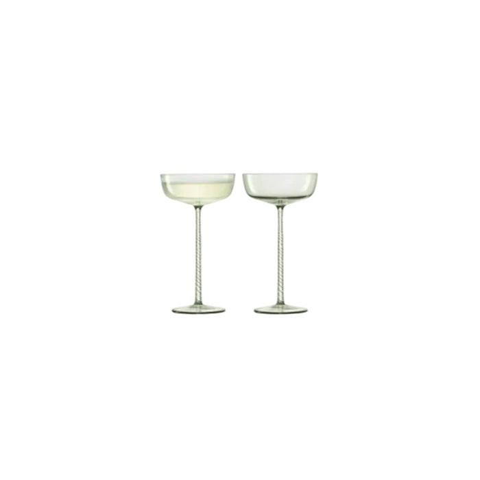 Champagne Glass 190ml Smoke Grey x 2