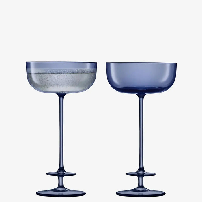 Champagne Glass 210ml Midnight Blue x 2