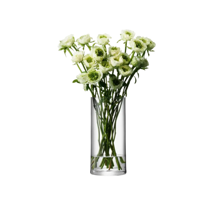 Column Vase H28 x D13cm Clear