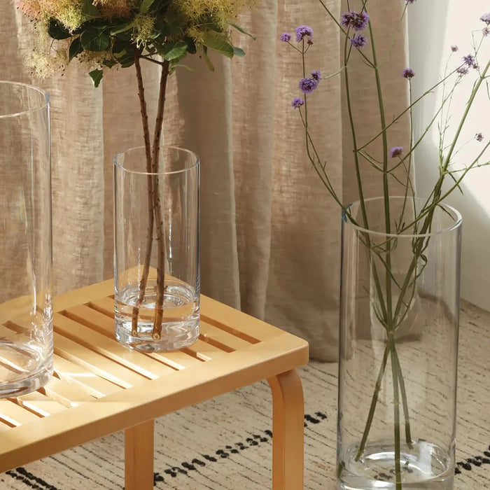 Column Vase H28 x D13cm Clear