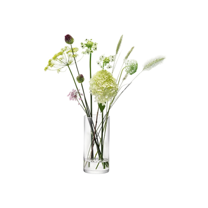 Column Vase H28 x D13cm Clear