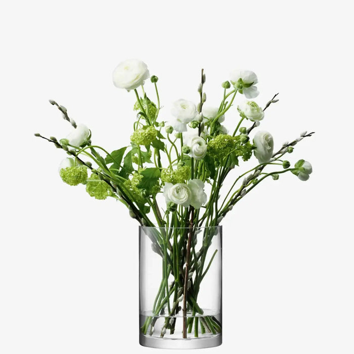 Column Vase/Candleholder H24 x Ø 17cm Clear