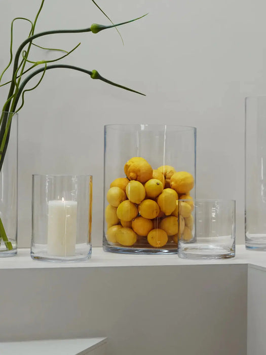 Column Vase/Candleholder H40 x Ã˜30cm Clear