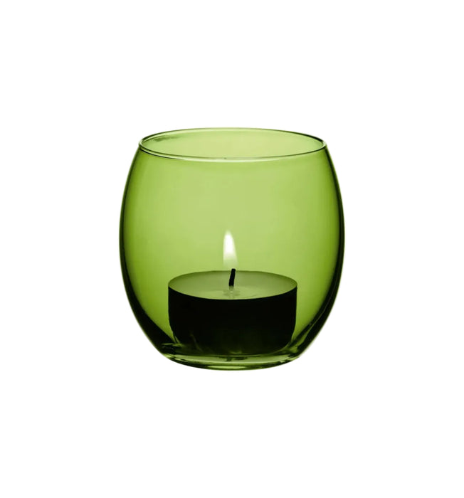 Coro Tealight Holder H6.5cm Leaf Assorted x 4