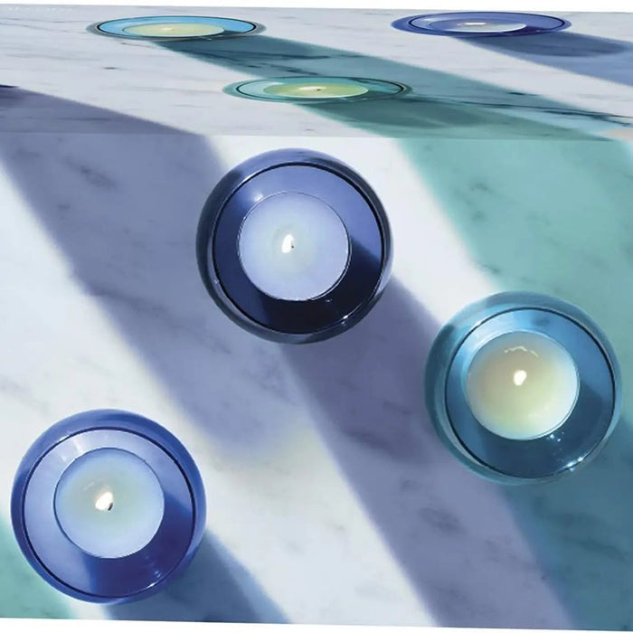 Coro Tealight Holder Lagoon Assorted set of 4