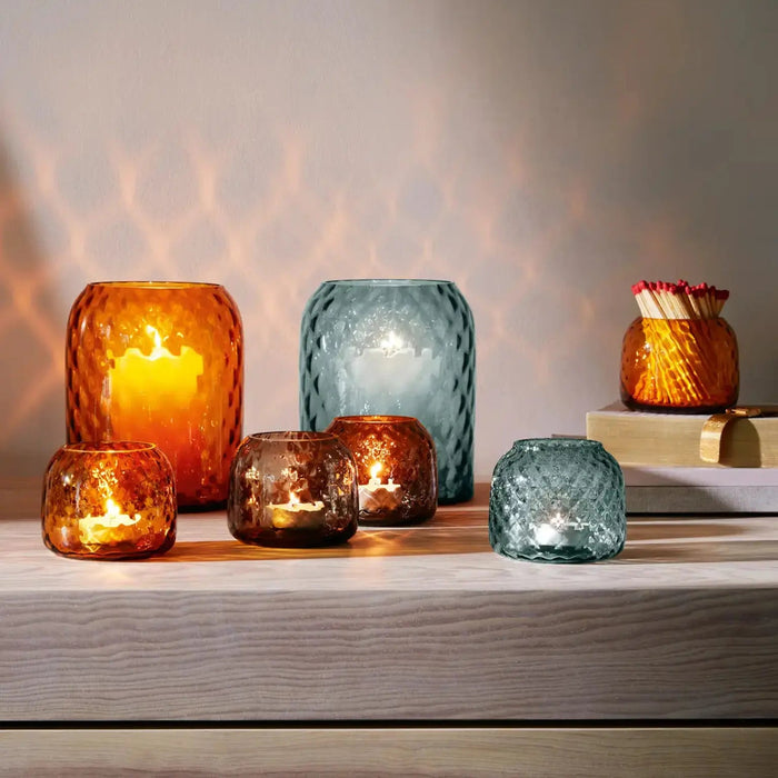 Dapple Tealight Holder - Water Blue