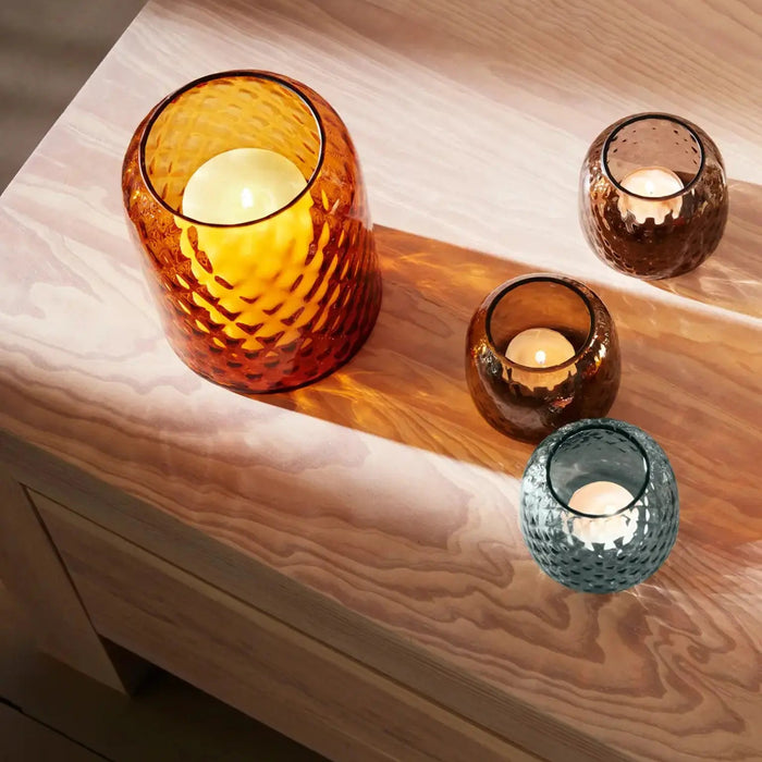 Dapple Tealight Holder - Water Blue