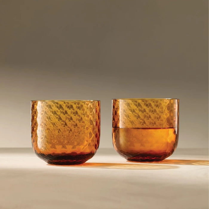 Dapple Tumbler 300ml Water Sun Amber x 2